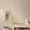Guvana Grasscloth Peel and Stick Wallpaper Beige Textured Contact Paper Modern Removable Self Adhesive Wall Paper Thicken Fabric Faux Linen Wallpaper for Bathroom Living Room Cabinets 197inx15.7in
