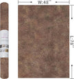 48x78in Extra Wide Concrete Wallpaper Peel and Stick Retro Brick Red Granite Countertop Contact Paper Brown Rock Wall Paper Matte Thicken Bubble-Free Design Waterproof Self-Adhesive Vinyl Wall Sticker