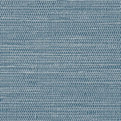 JiffDiff Grasscloth Wallpaper Peel and Stick Blue Grassweave Stick on Wallpaper Textured Self Adhesive Contact Paper 17.3"x118"