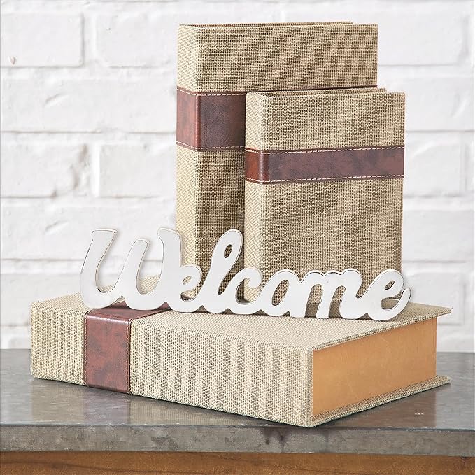Rustic Wooden Outdoor Welcome Sign for Front Door 15