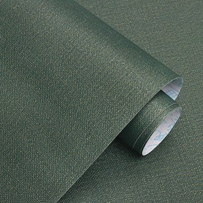 Guvana Grasscloth Peel and Stick Wallpaper Green/Gold Textured Contact Paper Vintage Removable Self Adhesive Wall Paper Thicken Fabric Faux Linen Wallpaper for Bathroom Living Room Decor 78.7inx15.7in