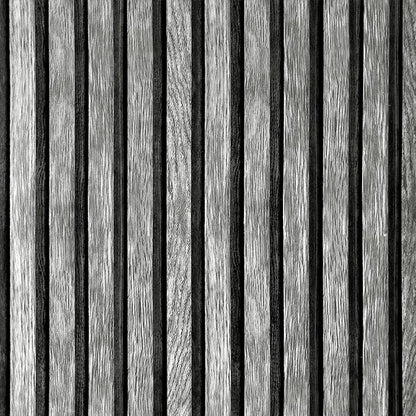 Yun-aeon Natural Wood Peel and Stick Wallpaper Grey Wood Slats - 17.3"x 1200" Self-Adhesive Waterproof Vinyl Removable Wall Paper for Wall Decor Bedroom