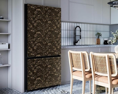 FLFK Peel and Stick Wallpaper Black Gothic Wall Paper for Bedroom Kitchen Apartment Decor 16" x 128"
