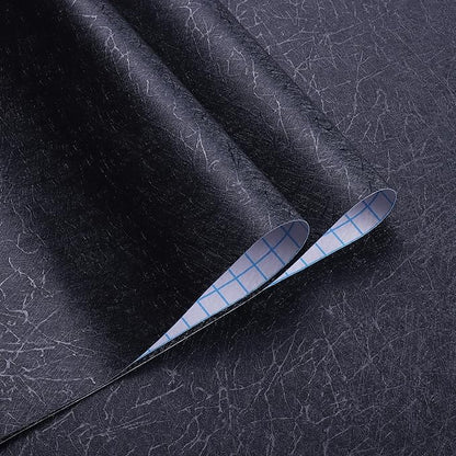 Safiyya Peel and Stick Wallpaper Blackish Blue Silk Wallpaper Textured Blackish Blue Contact Paper Decorative Modern Solid Color Contact Paper for Walls Vinyl Rolls 393"x 17.3"