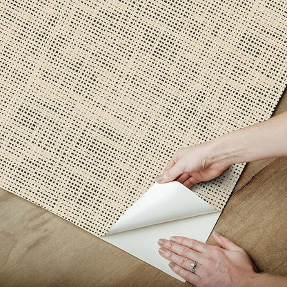 NuWallpaper Laos Ivory Peel and Stick Wallpaper, NUS6196