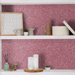 CHIHUT 15.7''x236'' Pink Glitter Peel and Stick Wallpaper Self Adhesive Sparkle Glitter Contact Paper for Cabinets Dresser Removable Vinyl Fabric Wallpaper Roll for Bedroom Walls Art Craft Cardstock