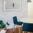 Tempaper White-Washed Brick Removable Peel and Stick Wallpaper, 20.5 in X 16.5 ft, Made in The USA