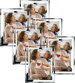 PETAFLOP 5x7 Picture Frames, Mirrored Glass Photo Frame 5 by 7 for Tabletop Display, Set of 6