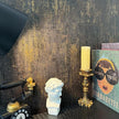 JiffDiff Vintage Metallic Peel and Stick Wallpaper Industrial Metallic Concrete Wall Paper Modern Stick on Wallpaper Self Adhesive Contact Paper(17.3