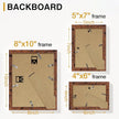 Vittanly 15 Pack Picture Frames Collage Wall Decor for Mounting or Tabletop Display, Gallery Frame Set for Family, Multi Sizes Including 3pcs 8x10, 6pcs 5x7, 6pcs 4x6, Rustic Brown