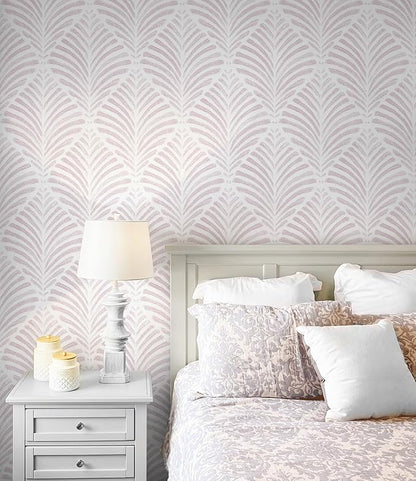 Safiyya Peel and Stick Wallpaper Boho Contact Paper Pink Geometric Modern Wall Paper Self Adhesive Removable Wallpaper for Bedroom Vinyl Rolls 17.3"x78.7"