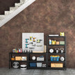 48x354in Extra Wide Concrete Wallpaper Peel and Stick Retro Brick Red Granite Countertop Contact Paper Brown Rock Wall Paper Matte Thick Bubble-Free Design Waterproof Self-Adhesive Vinyl Wall Stickers