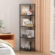Book Shelf Corner Shelf, 5 Tier Corner Bookshelf Display for Living Room Decor, 44.1