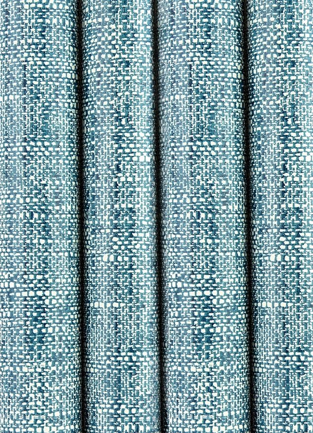 NuWallpaper NU2918 Navy Poplin Texture Peel & Stick Wallpaper, Blue
