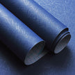 Safiyya Blue Silk Peel and Stick Wallpaper Textured Dark Blue Contact Paper Removable Wallpaper Silk Decorative Self Adhesive Wall Paper Vinyl Rolls 118
