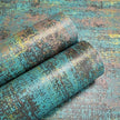 JiffDiff Vintage Metallic Peel and Stick Wallpaper Self Adhesive Industrial Metallic Concrete Wall Paper Modern Stick on Wallpaper(17.3