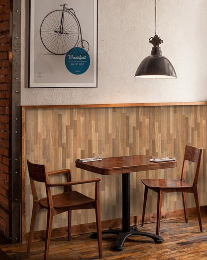 MelunMer Wood Peel and Stick Wallpaper Wood Grain Contact Paper for Cabinets Self Adhesive Removable Wallpaper Faux Wooden Contact Paper for Countertop Decorative Planks Panel 276 in L 15.7 in W