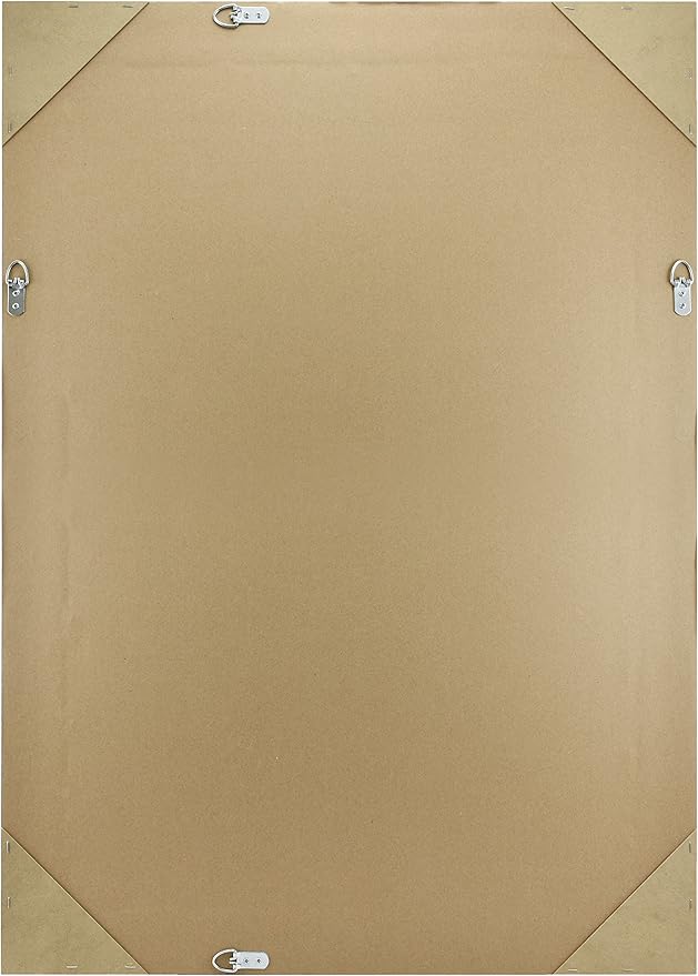 MCS 29.5x41.5 Large Wall Mirror, Classic Black Mirror, Vertical & Horizontal Wall Hanging Mirror for Bathroom, Bedroom & Livingroom