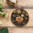 KSDUT Aesthetic Flower Retro Wall Art Decor - Botanical Neutral Mid Century Modern Wall Art Canvas Frame Hanging Prints, Vintage Landscape Round Wall Art Decor for Home Decorations 10