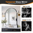 Delma Arched Bathroom Mirror, 28