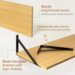 Deep Floating Shelves Wall Mounted, 55