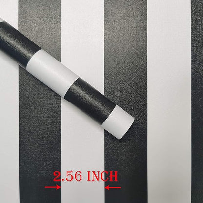 Guvana 197"x17.7" Black and White Stripe Contact Paper Peel and Stick Wallpaper Self-Adhesive Wallpaper Removable Contact Paper Modern for Living Room Bedroom Countertop Shelf Drawer Decor