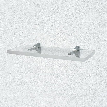 Clear Acrylic Shelves for Wall Storage, 6" W X 36" L, 3/4" Thick Wall Mounted Floating Shelves for Bedroom, Living Room, Bathroom, Kitchen -‎Easy Installation with Screws and Chrome Finish Brackets