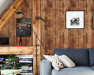 FLFK Vintage Wallpaper Peel and Stick Brown Wood Contact Paper Removable Wallpaper for Bedroom Kitchen Cabinets 16