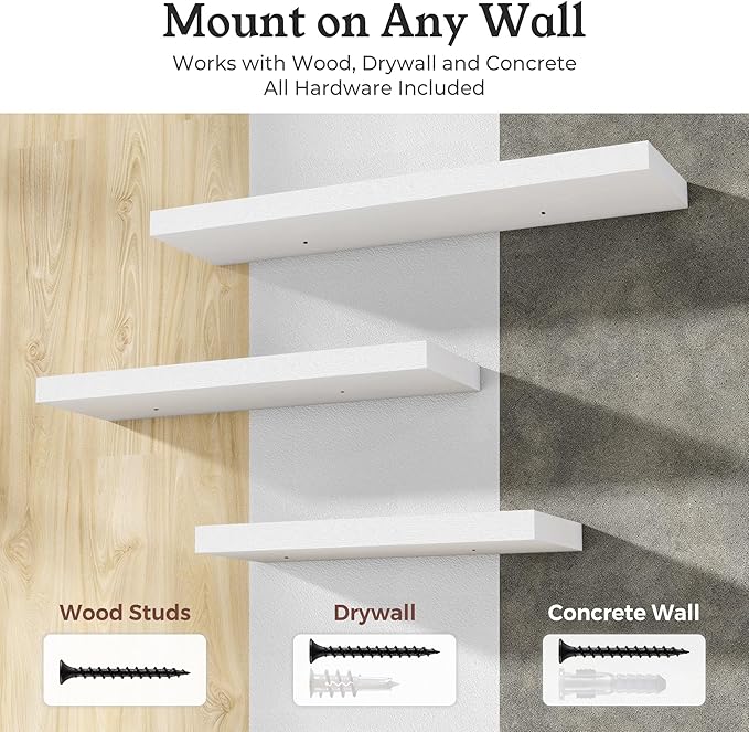 Floating Shelves for Wall, 7.9