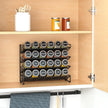 SpaceAid Spice Rack Organizer with 24 Spice Jars, 386 Spice Labels, Chalk Marker and Funnel Set for Cabinet, Countertop, Pantry, Cupboard or Door & Wall Mount -24 Jars, 11.8