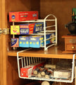 Deco Brothers Wrap Organizer Rack for Kitchen Cabinet, White (Small/Standard, 2-1/2