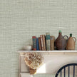 JiffDiff Grasscloth Wallpaper Peel and Stick Cream Grassweave Stick on Wallpaper Textured Self Adhesive Wall Paper Contact Paper 787