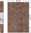 48x197in Extra Wide Concrete Wallpaper Peel and Stick Retro Brick Red Granite Countertop Contact Paper Brown Rock Wall Paper Matte Thick Bubble-Free Design Waterproof Self-Adhesive Vinyl Wall Stickers
