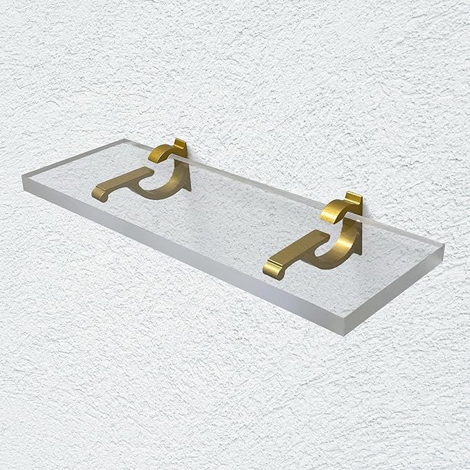 Clear Acrylic Shelves for Wall Storage, 6