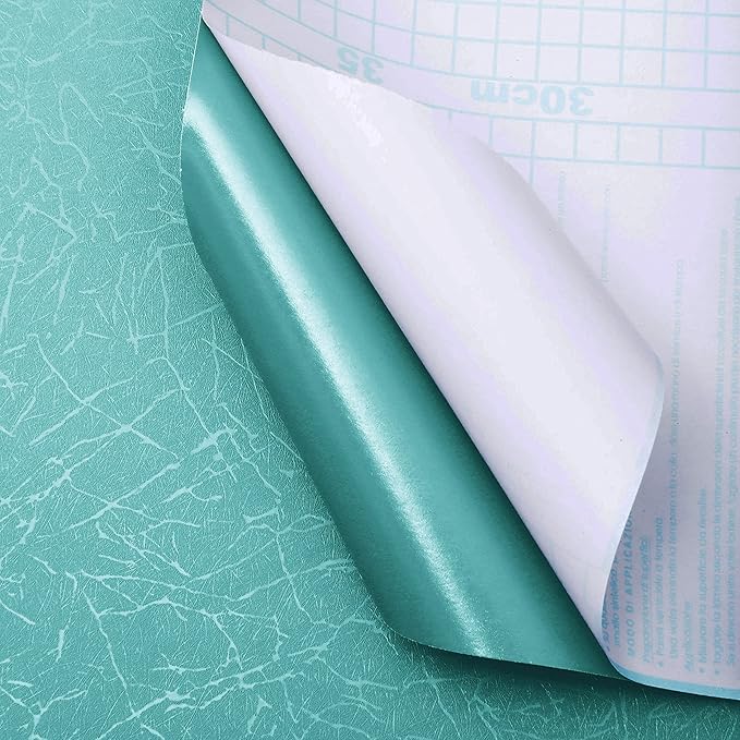 Safiyya Wallpaper Teal Silk Contact Paper Textured Wallpaper Peel and Stick Modern Removable Wall Paper Silk Decorative Self Adhesive Vinyl Rolls 118