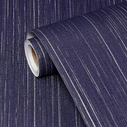 Navy Blue Grasscloth Peel and Stick Wallpaper Texture Contact Paper A Set of 15.7" X 300" Self-Adhesive Linen Removable Wallpaper Cabinets Counter Top Liners