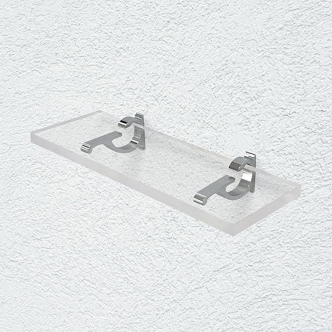 Clear Acrylic Shelves for Wall Storage, 6