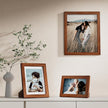 Vittanly Picture Frames Set of 10, Picture Frames Collage Wall Decor with Two 8x10, Four 5x7, and Four 4x6 Photo Frames, Gallery Wall Frame Set for Wall or Tabletop Display, Walnut Brown