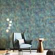 JiffDiff Vintage Metallic Peel and Stick Wallpaper Industrial Metallic Concrete Wall Paper Modern Stick on Wallpaper Self Adhesive Contact Paper(17.3