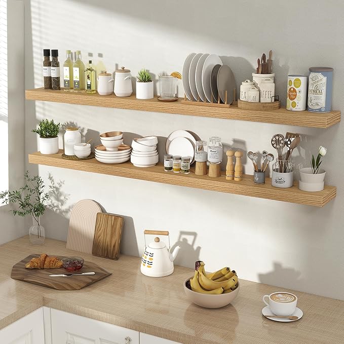 55 Inch Floating Shelves for Wall 2 Pack, 55