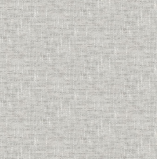 NuWallpaper NU2873 Poplin Texture Peel & Stick Wallpaper, Grey
