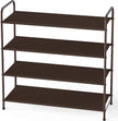 Simple Houseware 4-Tier Shoe Rack Storage Organizer, Bronze