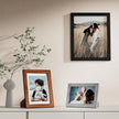 Vittanly 10 Pack Picture Frames, Picture Frames Collage Wall Decor with Two 8x10, Four 5x7 and Four 4x6 Photo Frames, Gallery Wall Frame Set for Wall or Tabletop Display, Black, Walnut Brown and Grey