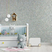 CHIHUT Holographic Silver Glitter Wallpaper Stick and Peel for Walls Self Adhesive Glitter Stick on Wallpaper for Bedroom Sparkle Fabric Glitter Contact Paper for Cabinets Shelf Liner 15.7''x100''