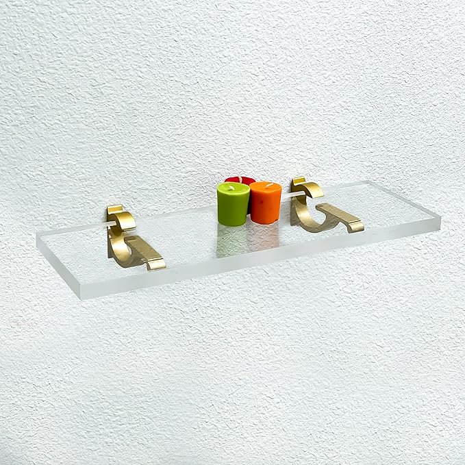 Clear Acrylic Shelves for Wall Storage, 6
