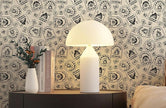 FLFK Beige Wallpaper Peel and Stick Antique Campfire Postmark Contact Paper Removable Self Adhesive Wall Paper for Bedroom Shelf Cabinet Drawers Countertops 16
