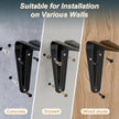 SKYSEN Floating Shelves for Wall Set of 6, 23.6in Wood Wall Shelf for Decor, Bathroom, Bedroom, Storage, Book,Kitchen, Living Room - Grey(fs-60-g)