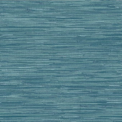 NuWallpaper Steel Blue Grassweave Peel & Stick Wallpaper, NU2874
