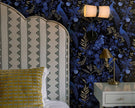 FLFK Black and Dark Blue Peacock Wallpaper,Peel and Stick Wall Mural for Living Room, Bedroom, Kitchen, Office, Apartment Decor 16