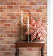JiffDiff Brick Wallpaper Peel and Stick, Removable Vintage Self Adhesive Wallpaper Renter Friendly Textured Stick on Wallpaper Contact Paper （17.3